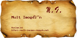 Mult Imogén névjegykártya